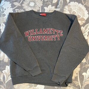 Willamette University Gray Sweater